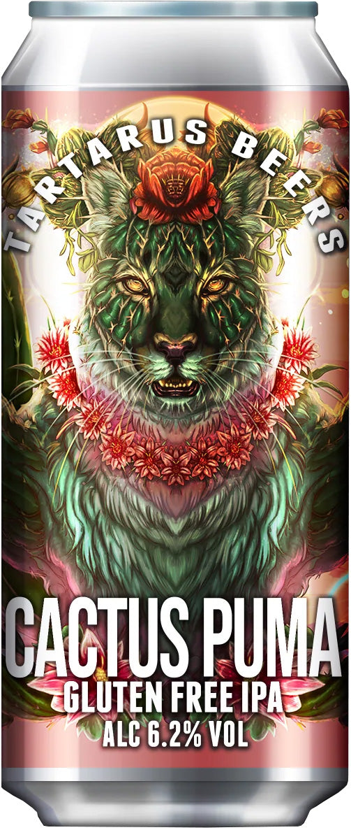 Cactus Puma gluten-free IPA by Tartarus Beers from the UK