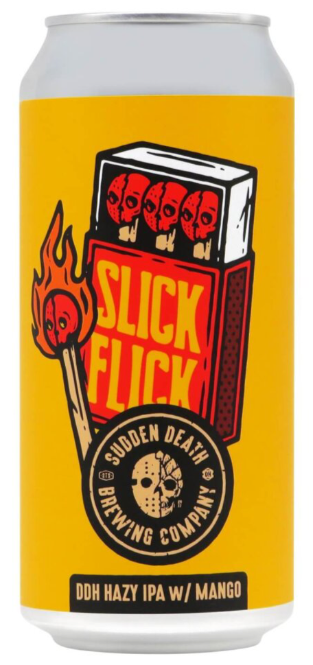 Can of Slick Flick beer from Sudden Death Brewing Company Germany