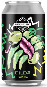 Gilda hazy IPA beer can by Basqueland Brewing from Spain