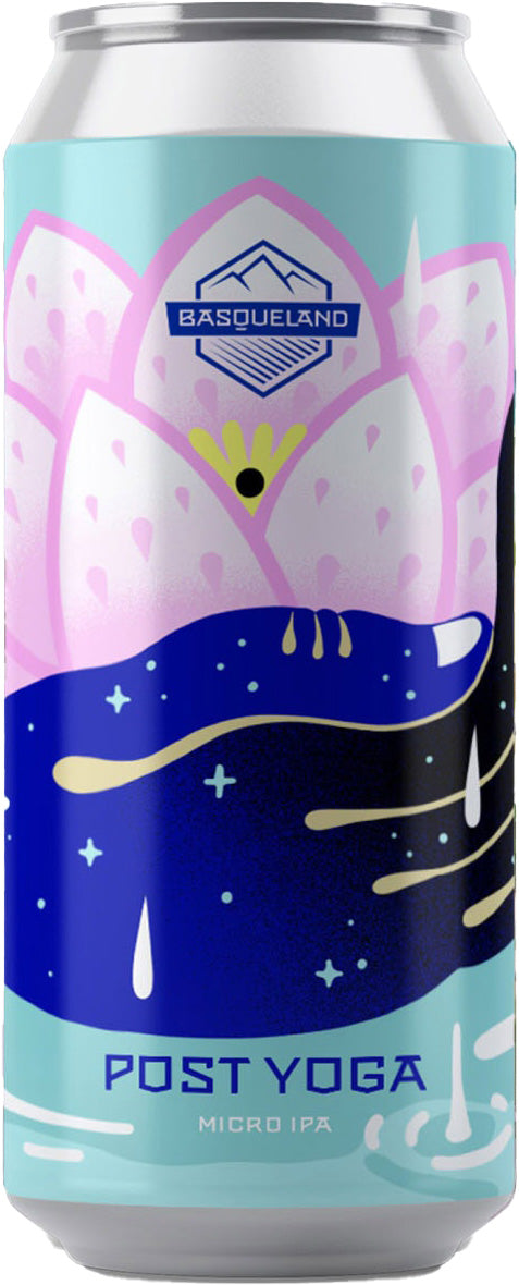 Post Yoga micro IPA beer by Basqueland Brewery from Spain