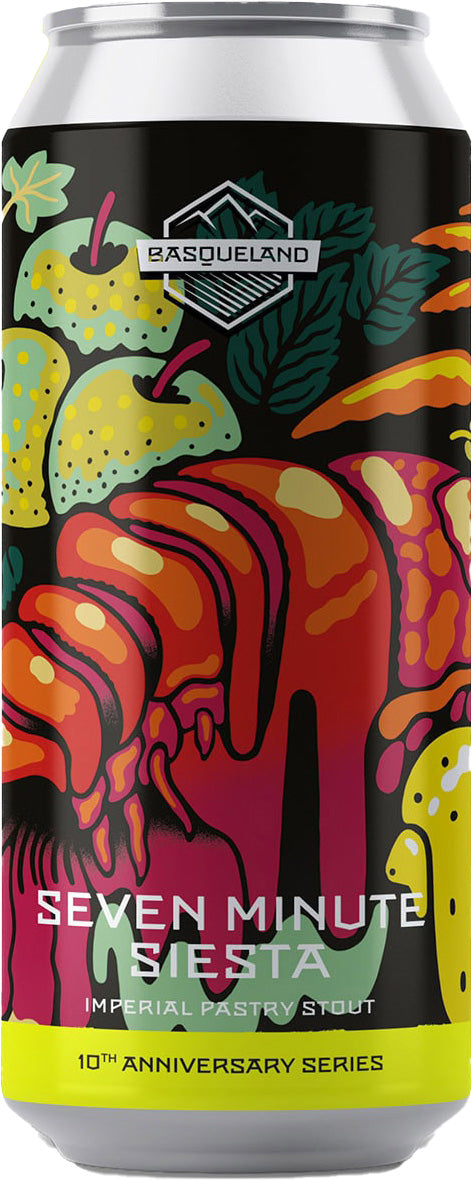 Seven Minute Siesta imperial pastry stout beer by Basqueland Brewery from Spain