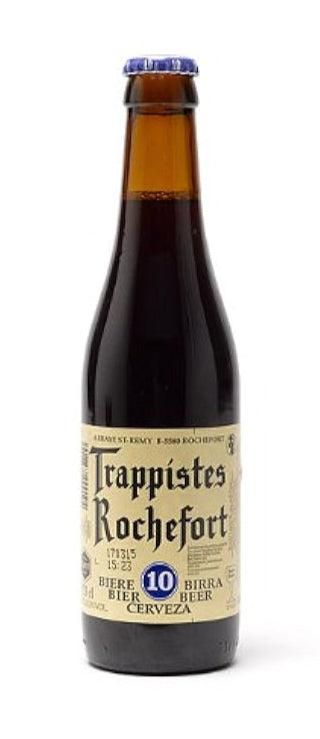 Bottle of Trappistes 10 belgian ale by Rochefort from Belgium