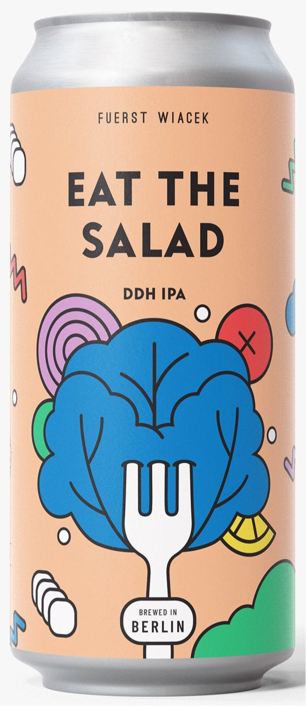 Can of 'Eat The Salad' DDH IPA by Fuerst Wiacek from Germany