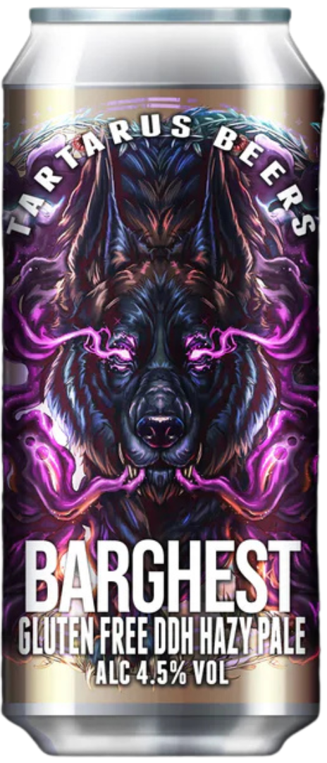 Barghest gluten-free DDH hazy pale ale by Tartarus Beers from the UK