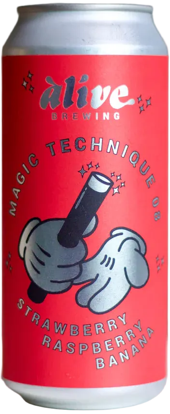 Magic Technique 08 Strawberry, Raspberry and Banana Fruited Sour by Alive Brewing from Singapore
