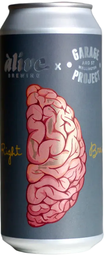 Right Brain NEIPA by Alive Brewing in collaboration with Garage Project from Singapore and New Zealand