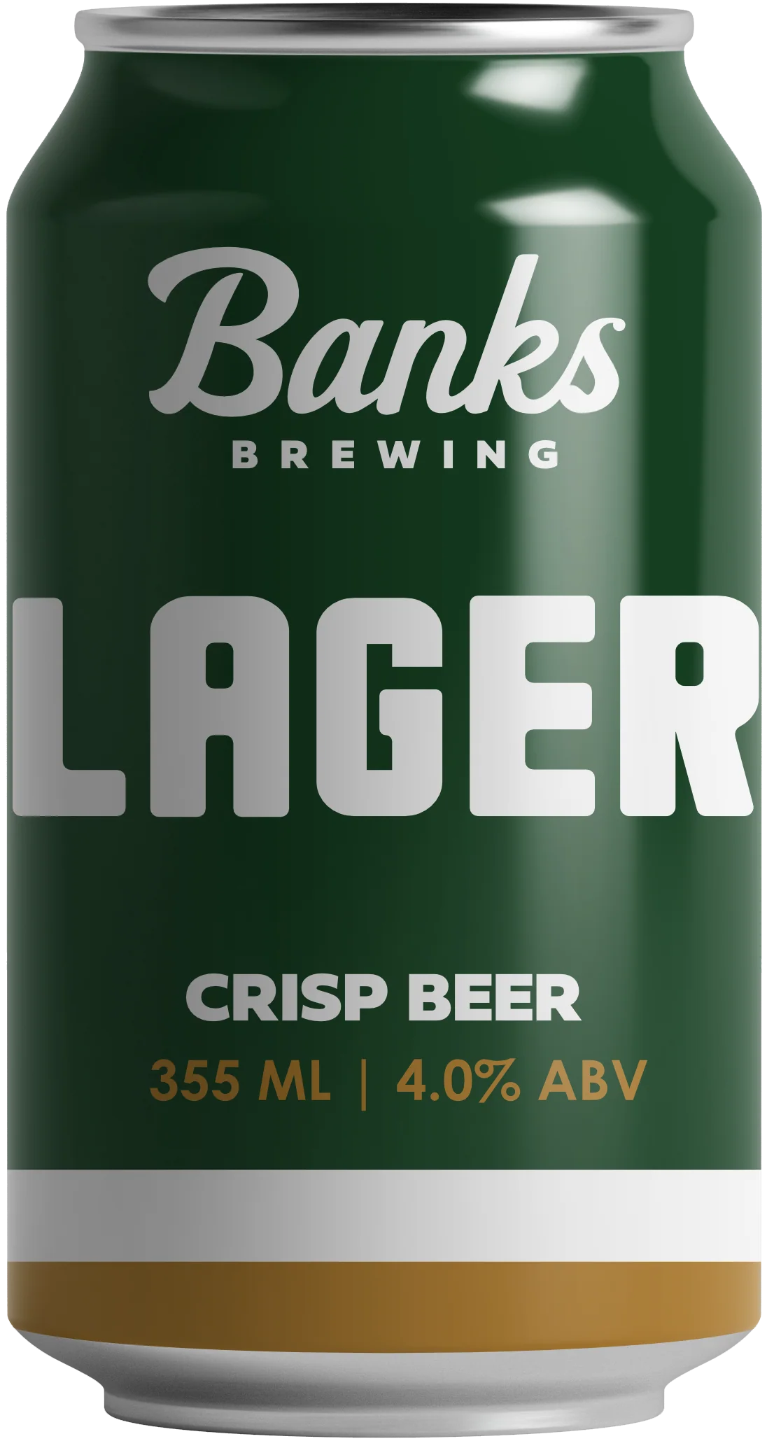 Lager Crisp Beer by Banks Brewing from Australia