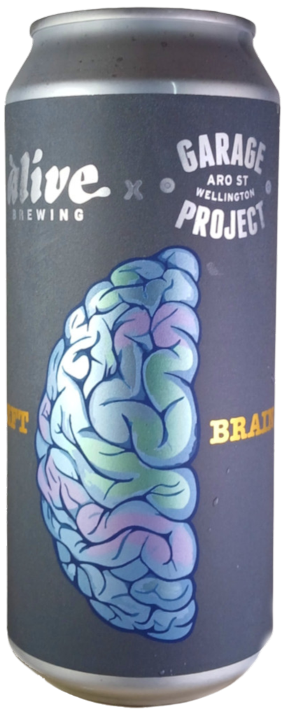Left Brain west coast IPA by Alive Brewing in collaboration with Garage Project from Singapore and New Zealand