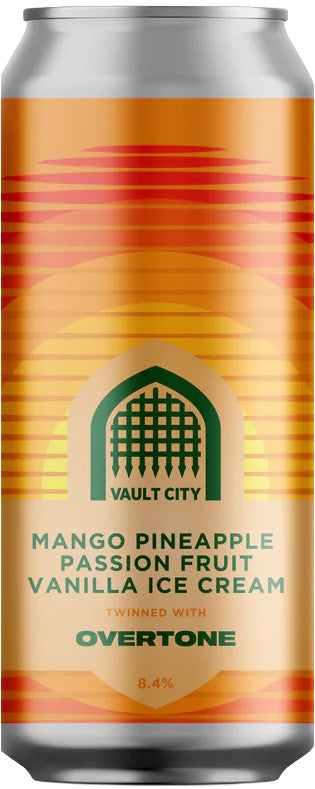 Mango, Pineapple, Passionfruit Vanilla Ice Cream x Overtone sour beer by Vault City from the UK