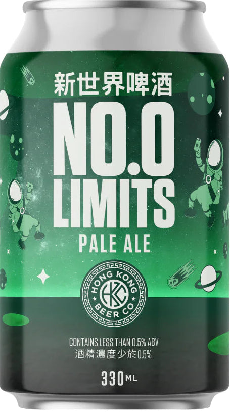 Alcohol-free No Limits Pale Ale by Hong Kong Beer Co.