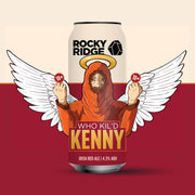 Can of Who Kil'D Kenny red ale beer by Rocky Ridge from Australia