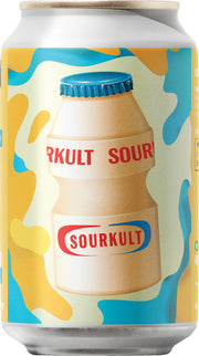 Sourkult sour beer can with colourful design