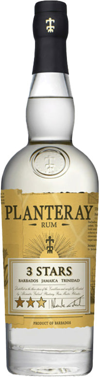 3 Stars Planteray White Rum by Maison Ferrand from France 