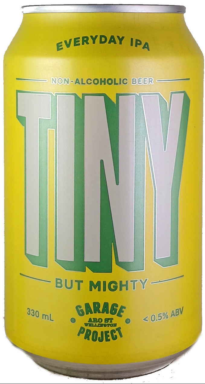 Tiny non-alcoholic IPA beer by Garage Project from New Zealand