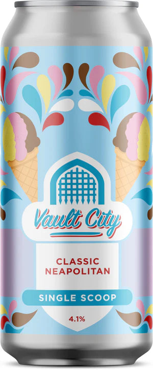 Classic Neapolitan sour beer by Vault City from the UK