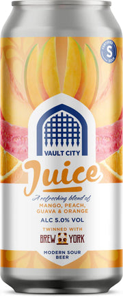 Juice sour beer by Vault City from the UK