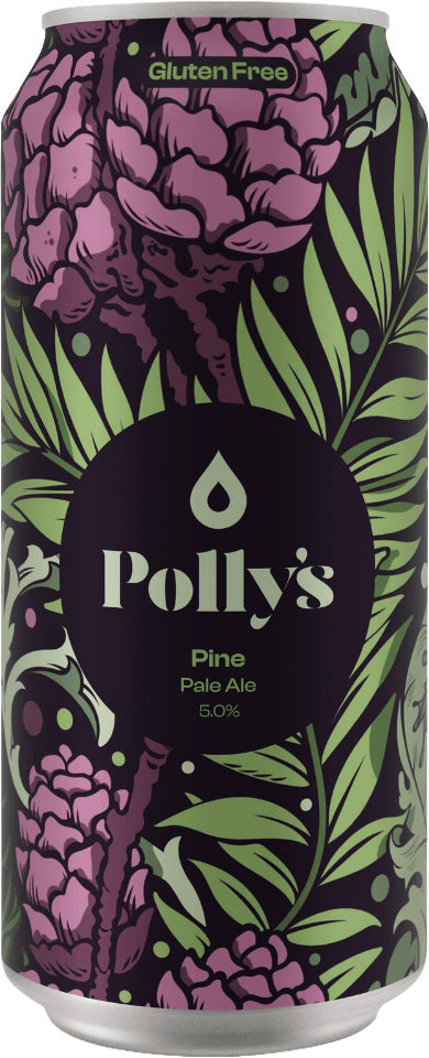 Pine gluten-free pale ale by Polly's from the UK
