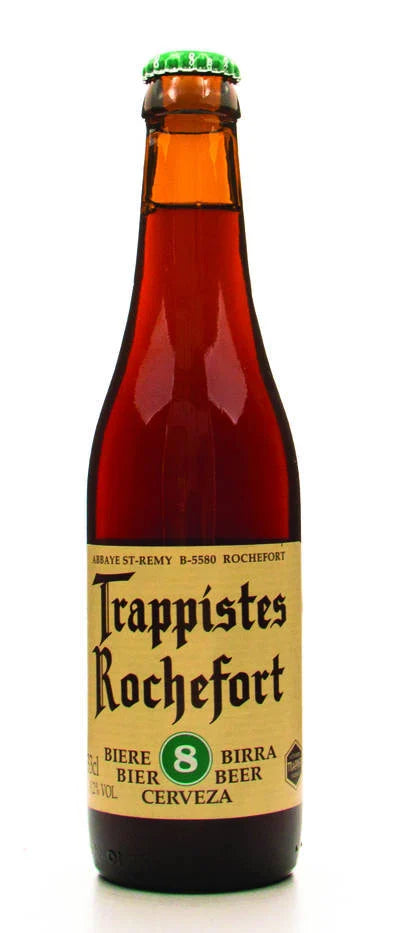 Bottle of Trappistes 8 belgian ale by Rochefort from Belgium