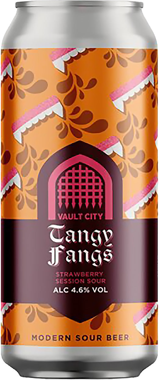 Tangy Fangs sour beer by Vault City from the UK