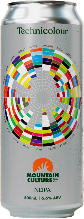 Can of Mountain Culture NEIPA with Technicolour design